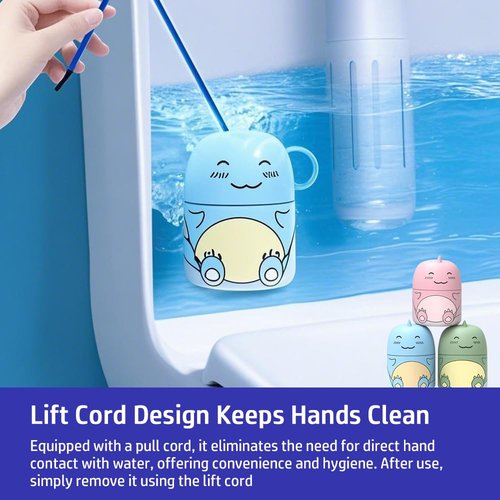 CloudMades Cute Dinosaur-Shaped Toilet Bowl Cleaner Bottle, Bathroom Toilet Tank Cleaner with Ocean, Jasmine, and Peach Scent,Three bottles can be used for 9 months (Ocean&Peach&Jasmine)