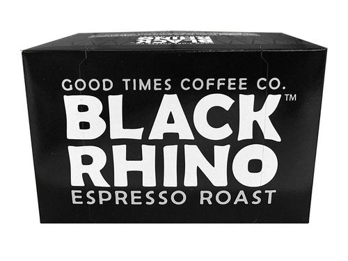 Black Rhino Espresso Roast Coffee, Single Serve Cups for Keurig K-Cup Brewers, 72 Count