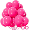 Hot Pink Balloons by [Brand Name] - 110pcs 12-Inch Latex Balloons for Birthday Parties & Baby Showers