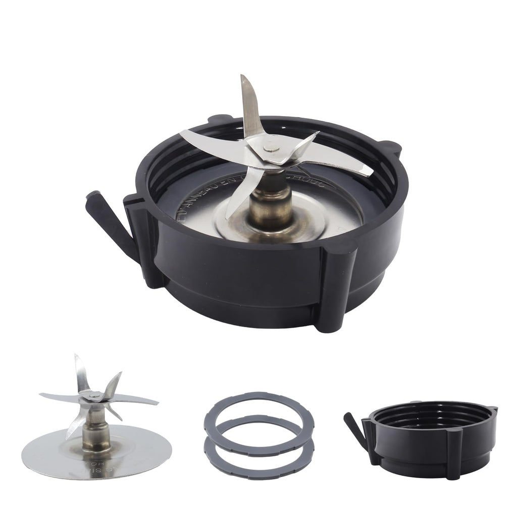 BRAVER LEMON Replacement Blade Kit for Oster Pro 1200 Blender Includes Stainless Steel Cutter Blade, Jar Base Bottom Cap, and 2 Silicone Rubber Gaskets Compatible with Oster Pro 1200 Blender Parts
