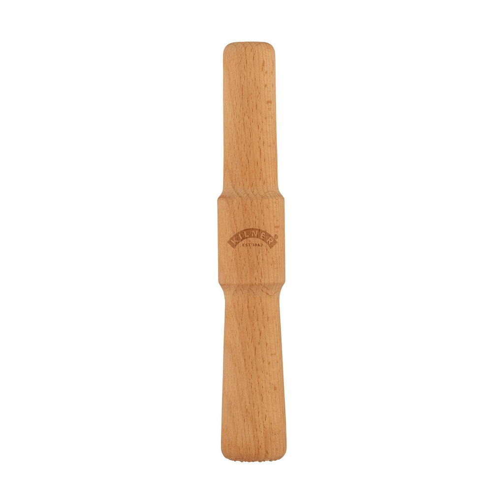 Kilner Fermentation Packer Beech Wood Tool for Preparing Sauerkraut & Kimchi, Textured Mashing Head for 3L & 5L Fermentation Sets with Wide Mouth Jars