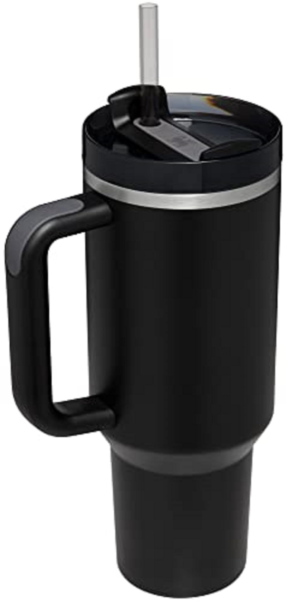 STANLEY Quencher H2.0 Tumbler with Straw 40 oz | Flowstate 3-Position Lid | Cup Holder Compatible for Travel | Insulated Stainless Steel Cup | BPA-Free | Black
