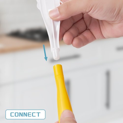 40 Count Duster Refills Compatible with Swiffer Dusters, 360° Heavy Duty Duster Refills with 2 Handle for Cleaning Furniture, Blinds, Ceiling Fans