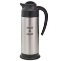 Service Ideas SSN100HHET Steelvac Creamer Carafe,"Half & Half" Etched, Stainless Vacuum Insulated, 1 Liter (33.8 Ounces), Dishwasher safe, NSF listed, Brushed finish