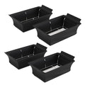 4 Pack - Brooklyntrend Chafer Wind Guard, Chafing Dish Wind Guard, Handle Covered Chafing Dish Shiel, Decorative Cover over Chafer Dish (black)