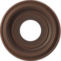 10"OD x 3 1/2"ID x 1 1/8"P Traditional Thermoformed PVC Ceiling Medallion (Fits Canopies up to 5 1/2"), Universal Aged Metallic Rust