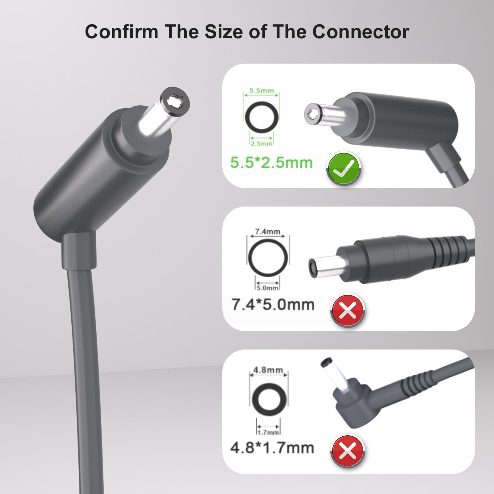 Oanlxt 26.1V Replacement Charger for Dyson V8 V7 V6 SV03 SV04 SV05 SV06 SV07 SV09 DC58 DC59 DC61 DC62 Animal Motorhead Absolute Trigger Cordless Vacuum Cleaner Power Cord 967813-02 205720-02 Adapter