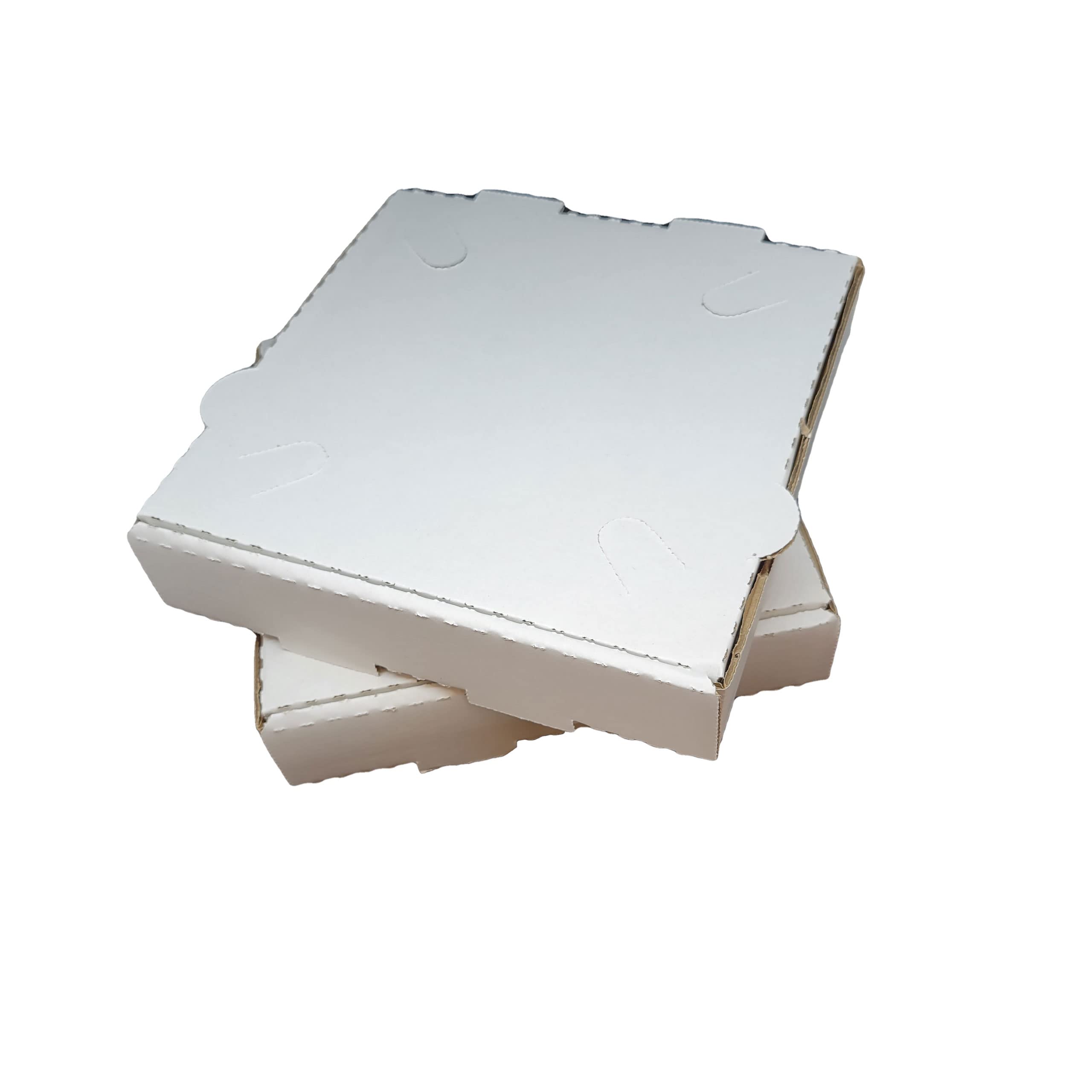 DHG PROFESSIONAL 50 Pack Corrugated Pizza Box - White Cardboard (10" x 10")