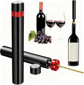 Wine Bottle Opener, Air Pressure Pump Wine Bottle Opener, Portable Pocket Wines Cork Opener, Travel Corkscrew Bottles Opener Quick Bottles Opening for Home, Restaurant, Party (Red)
