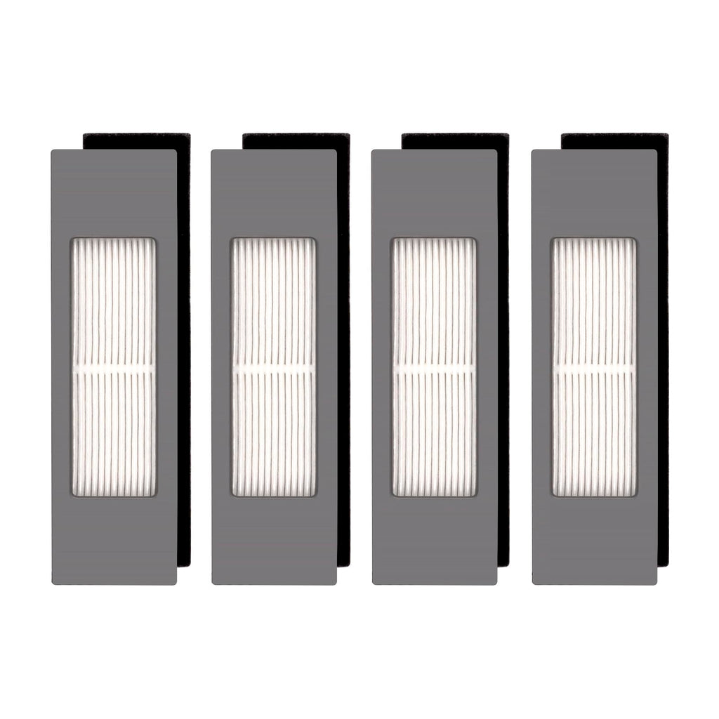 (4 Pieces) N10 HEPA Filter Compatible with Ecovacs Deebot N10 N10 Plus OZMO 920 950 T5 T8 Aivi MAX T9 N5 N7 N8+ N8 Pro Plus DX55 DX93 DJ65, Replacement Parts 4 Filters