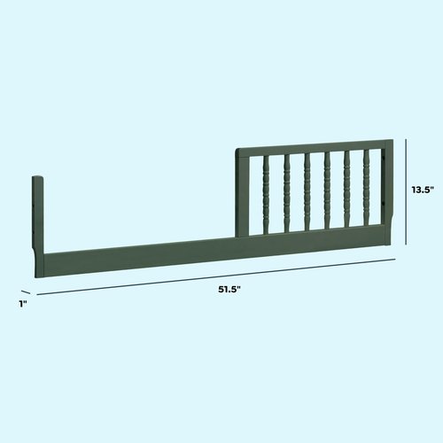 Davinci Jenny Lind Toddler Bed Conversion Kit (M3199) in Forest Green