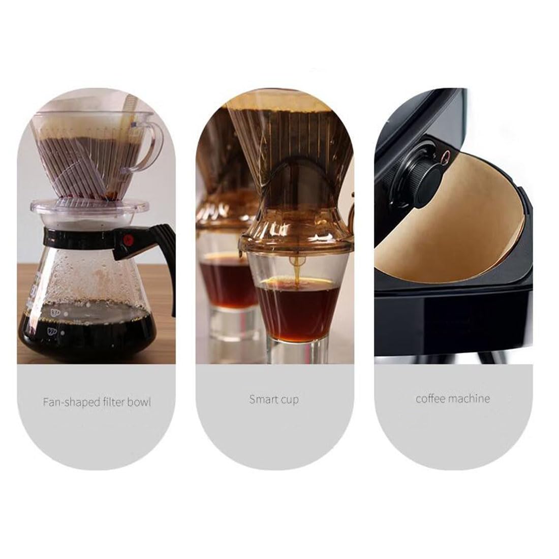 #4 Coffee Paper Filters for Ninja Coffee Makers,8-12 Cup 100 Count Natural Unbleached Disposable Cone Paper Filters