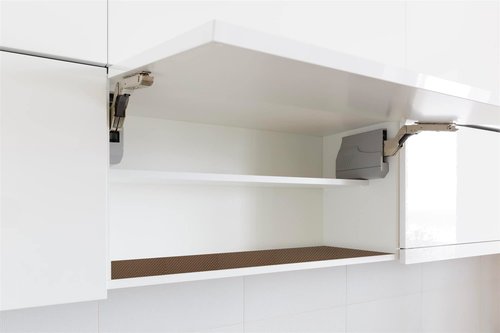 SteadMax Shelf Liner, 15 inches x 6 feet Total, Non-Slip Ultra-Grip Mats for Kitchen or Bathroom Shelves, Cabinets, Pantry, Non-Adhesive Drawer Liner, Durable, Strong, Brown (2 Pack)