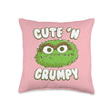 Sesame Street Oscar The Grouch Cute 'n' Grumpy Throw Pillow