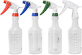Skiennix 16 oz Spray Bottles - Commercial-Grade with Dilution Ratios | Ideal for Cleaning & Essential Oils (4-Pack)