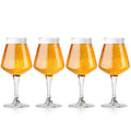 DU VINO Nucleated Teku 3.0 Beer Glass, 14.2 oz, 4 Pack - Insulated Glassware for Better Head Retention & Aroma Release, Craft Beer Glasses for Home