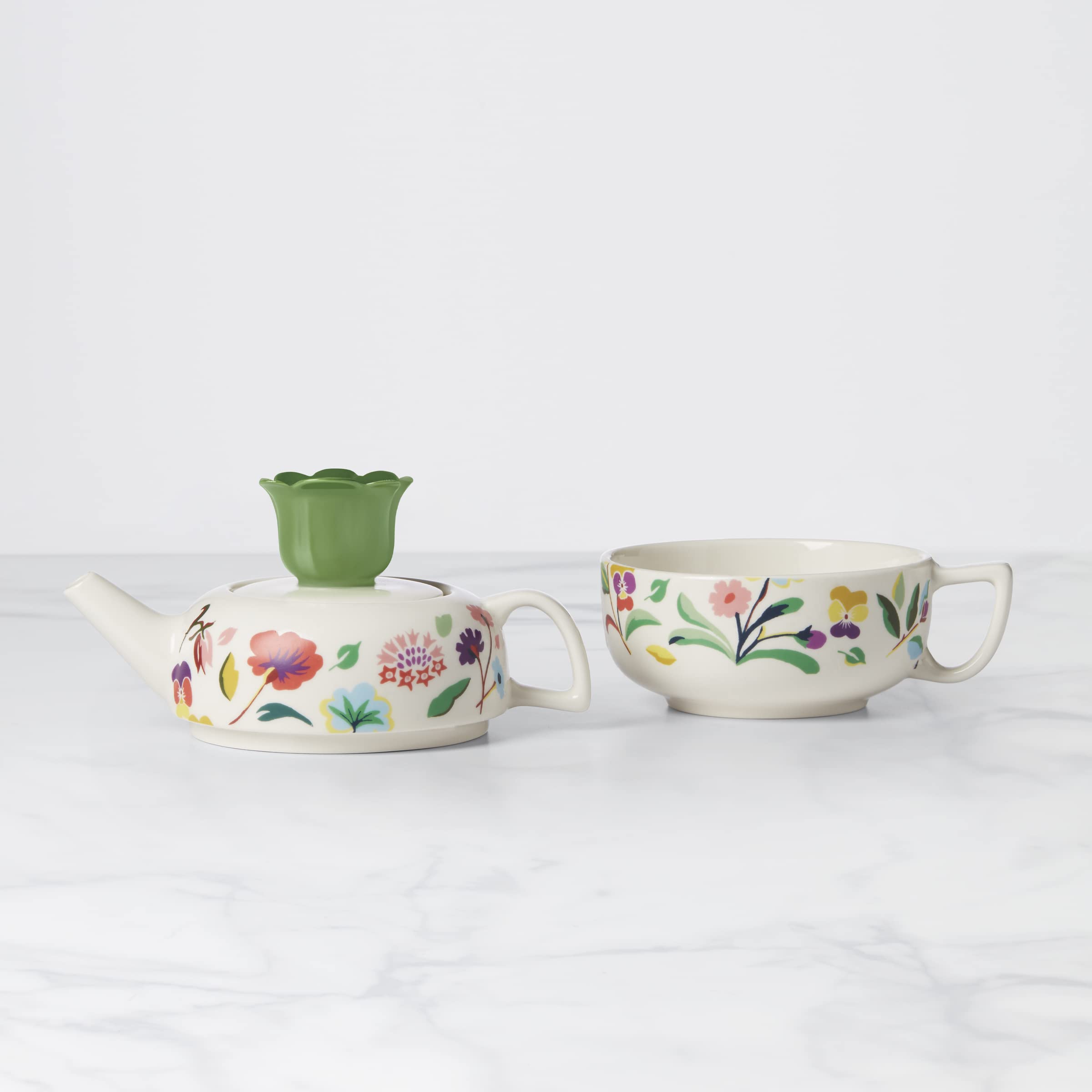 Kate Spade New York Garden Floral Tea, one size, White