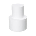 Fessary 2 Tiers 4" 6" Fake Cake 4 Inch Tall Fake Birthday Cake Rounds Styrofoam Cake Dummies Set for Birthday, Wedding, Baby Shower Display