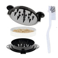 Chicken Shredder Tool Twist Meat Shredder Large-Shredding Tools with Stainless Steel Spikes Chicken Breast, Pulled Pork, Beef Black&Black