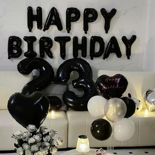 40-Inch Black Number 20 Balloon by [Brand Name] - Giant Foil Helium Balloon for 20th Birthday & Anniversary Celebrations