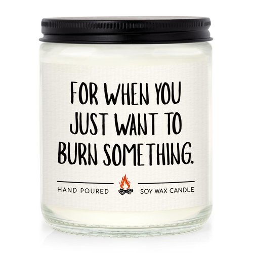 Shqiueos Gag Gifts for Women Candle Lavender Scented, Funny Anniversary & Birthday Gift for Her, Girlfriend, Wife, Best Friend Present, Christmas Valentines Day Mothers Day Office Gifts for Coworkers