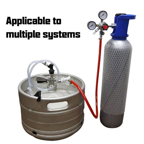 Sankey D Keg Coupler with Adapter and Ball Lock Disconnect Set Standard Type Kegerator Kit Keg Taps for Beer used for Keg Kegging Beer Tower by PERA
