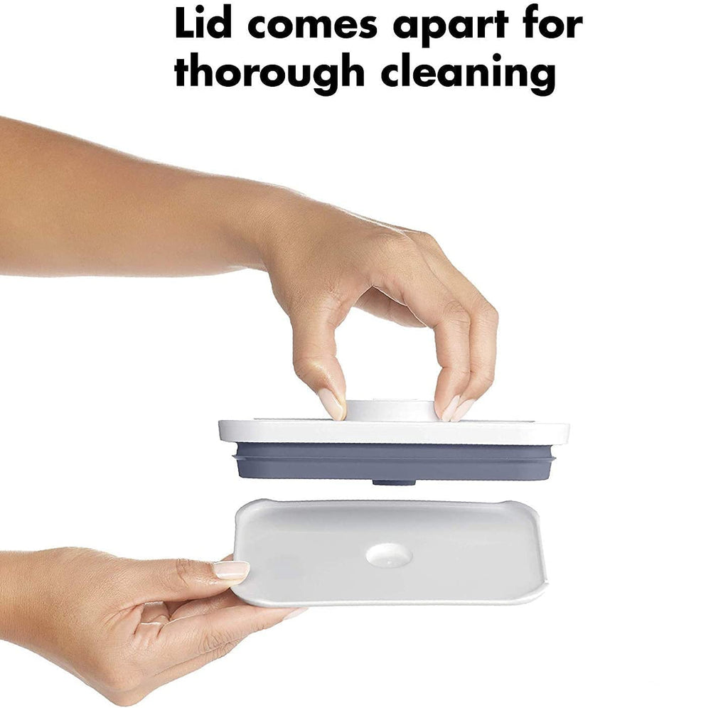 OXO Good Grips POP Container 2.8-Quart Square Airtight Food Storage for Sugar and More (Set of 4)
