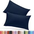 Utopia Bedding King Pillow Cases - Soft Brushed Microfiber - Fade Resistant | 20 x 40 Inches, Navy - 2 Pack