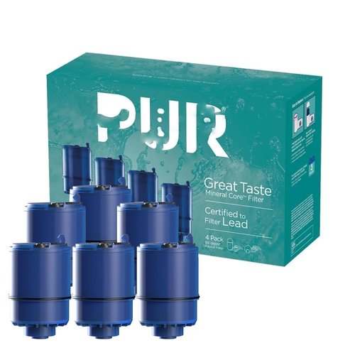 6Pack-Water Filter Replacement with Coconut Shell Activated Carbon, 3-Month Life Cycle