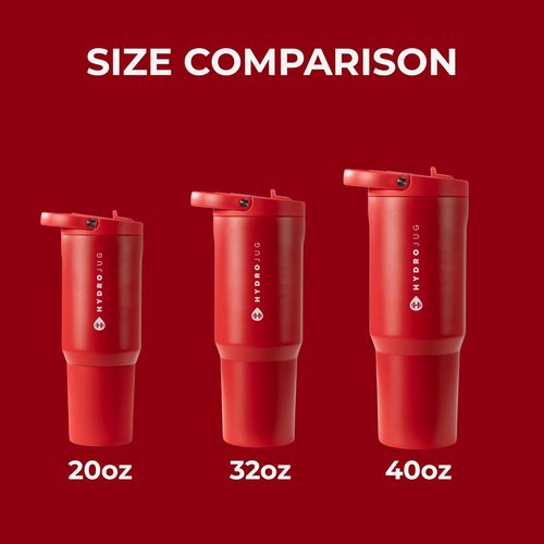 HydroJug Sport - 20oz Stainless Steel Tumbler with Straw | Vacuum Insulated & Leakproof, Ergonomic Design