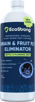 Fruit Fly Drain Treatment - Effective Drain Fly Eliminator for Gnats & Sewer Flies | 32 Fl Oz