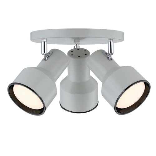 Westinghouse Lighting Remick Three Light Indoor Multi-Directional Flush Mount Ceiling Fixture, Off White Finish