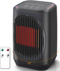 iFeiFan Small Space Heater, Portable Electric Heaters for Indoor Use With 3 Modes, 70° Oscillation, Remote Control, Energy Efficient, Low Noise,1500W PTC Ceramic Fast Safety Heating For Bedroom Office
