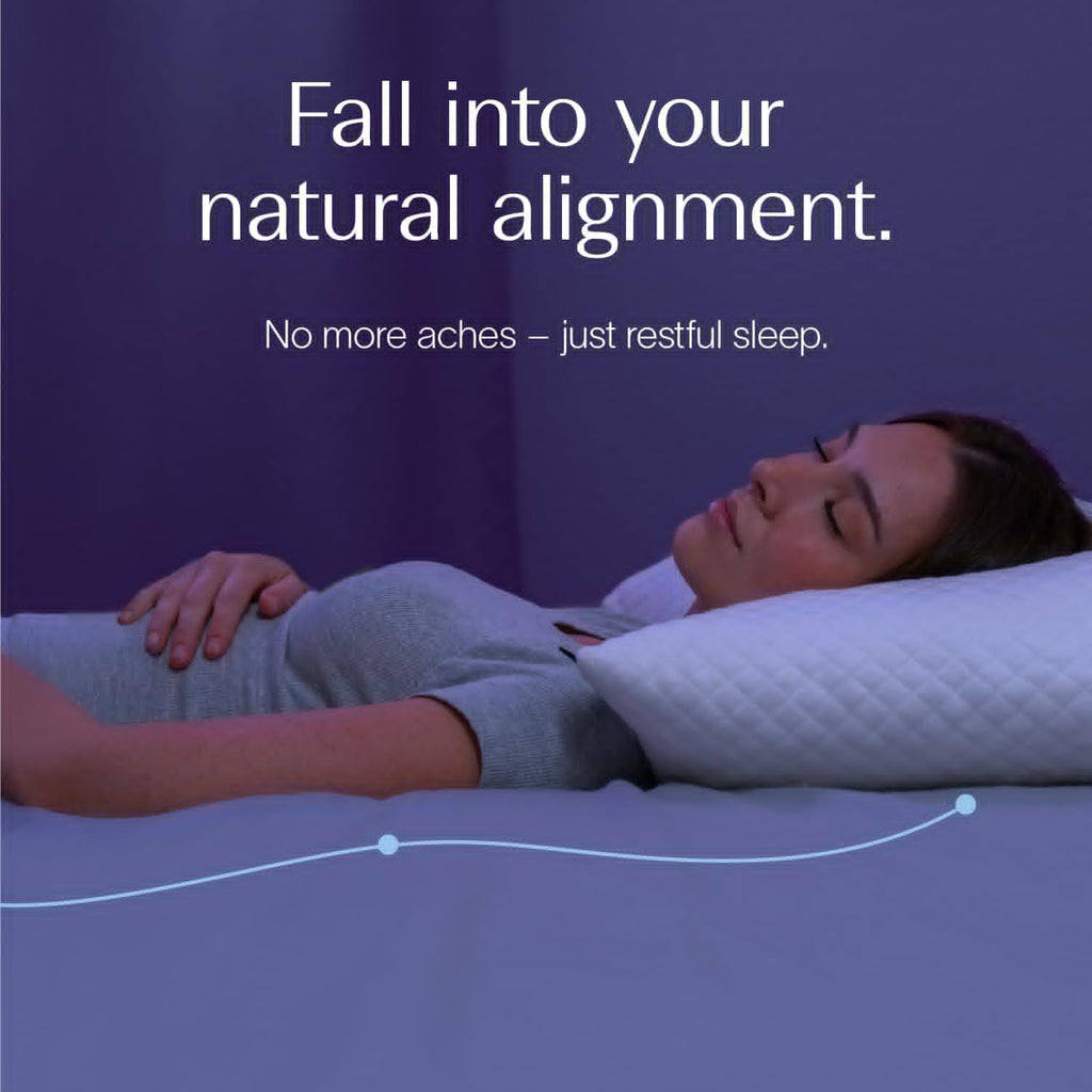 DreamyBlue Signature Pillow - Adjustable Loft Shredded Memory Foam for All Sleep Positions | Washable Bamboo Cover (Queen)