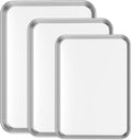 Bastwe Cookie Sheet Set - Commercial Grade Stainless Steel Baking Pans | Non-Toxic & Easy Clean