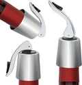 3 Pack Stainless Steel Wine Stoppers, Reusable Wine Bottle Stopper Sealer with Silicone Plug, Beverage and Wine to Keep Fresh, Ideal Gift for Wine Lover