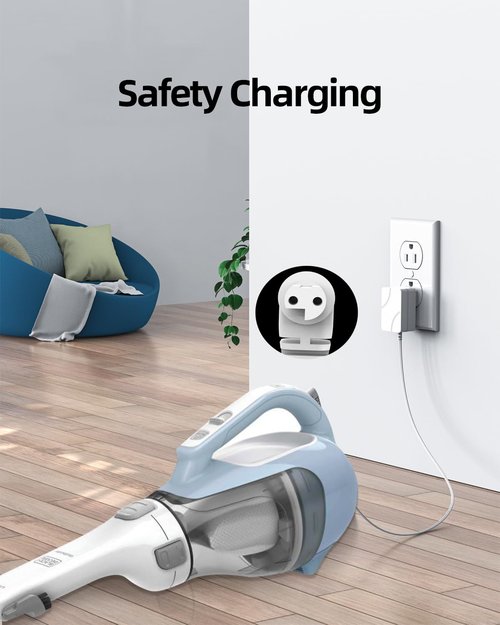 Dustbuster Charger Compatible with Black and Decker N511997 HHVK515JP07 HHVK515J00FF HHVK515JP07APB HHVK415B01 BHFEA420J BHFEA520J HCUA525JP 90602523-04 Handheld Vacuum Cord