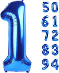 Regine Switzerland Giant Number 1 Balloon - 40 Inch Navy Blue Birthday Decoration for Boys