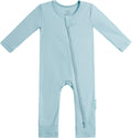 PurComfy Baby Long Sleeve Romper - Premium Soft Rayon 2-Way Zipper Pajamas for Boys & Girls