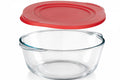 Ums 2.2 Quart Round Glass Baking Dish with Lid, Round Casserole Dishes for Oven with Lids, Borosilicate Glass Casserole Dish, Covered Casserole Dish with Lid, Food Storage Containers with Lids, Glass Storage Containers with Lids