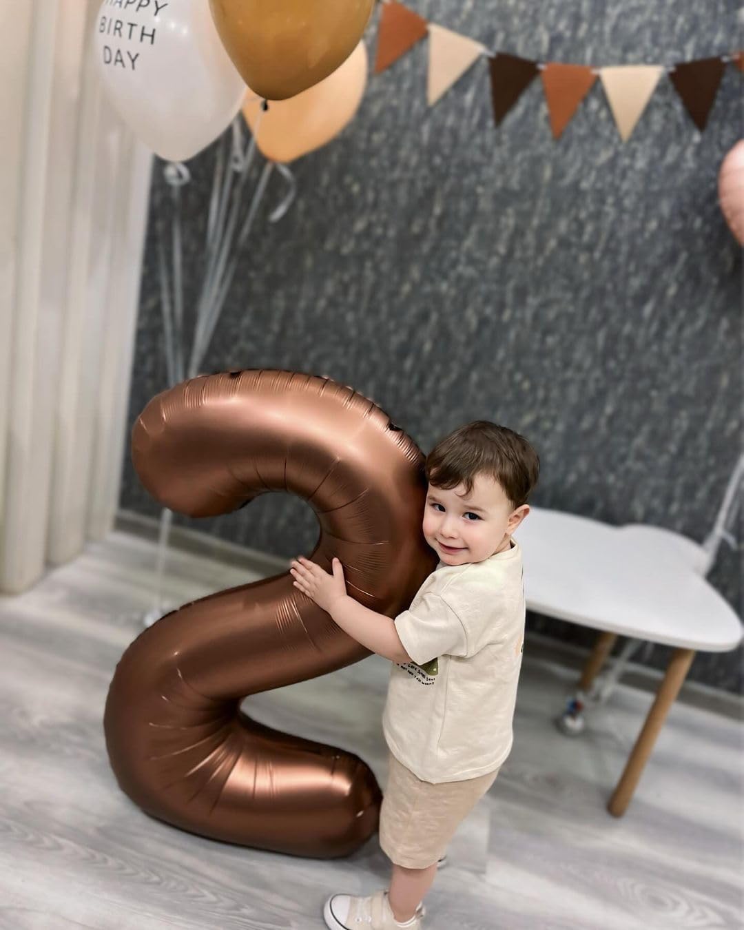 Number 12 Balloon - Dark Brown 40 Inch | Perfect for 12th Birthday Celebrations & Party Decor