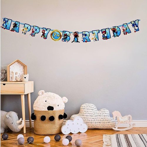 Sonic Jumbo Add An Age Banner - 10.5' x 10" - Vibrant Multicolor Customizable Party Banner - Perfect for Themed Events & Celebrations (1 Pc.)