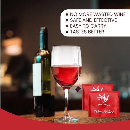 12 Pack Wine Sulfite Filters, Wine Lover Ideas Gifts for Party Wine Purifier To Remove Sulfite And Histamine, Wine Filter for Sulfite Histamine Purifier, Valentines Day Gifts for Him Her Men Women