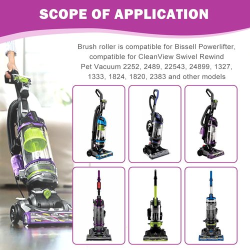 YBENWL Brush Roller for Bissell Powerlifter/for CleanView Swivel Rewind Pet Vacuum Brush Bar Assembly Replacement Part 1604545 & 1611230 and 1600159