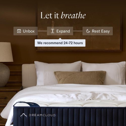 DreamCloud Classic Queen Mattress - Luxury Hybrid Gel Memory Foam for Back Pain Relief - 365-Night Trial | CertiPUR-US Certified