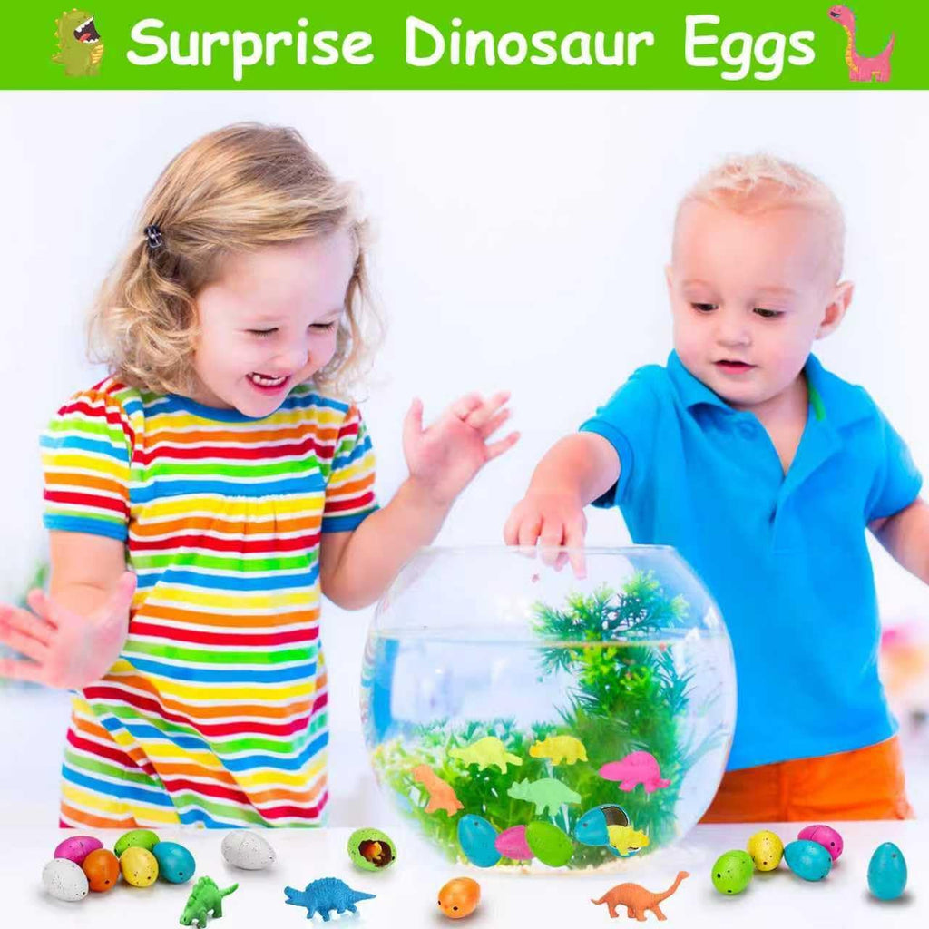 Skiennix 60PCS Small Hatching Dinosaur Eggs - Fun Party Favors & Classroom Prizes | Grow in Water Dino Toys