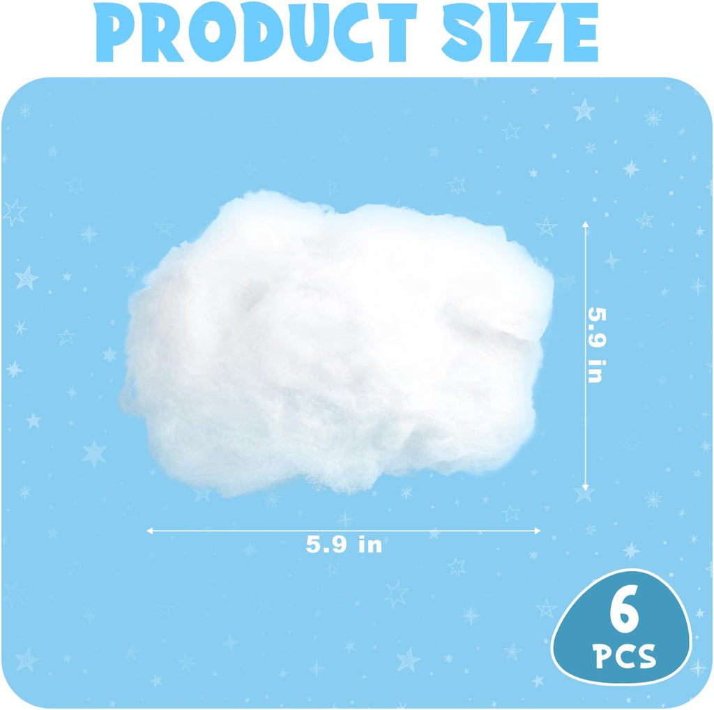 ZAUGONTW Artificial Cloud Props - Imitation 3D Hanging Ceiling Decorations for Weddings & Parties | Extra Small Size