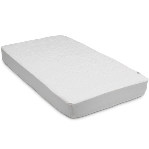 Serta Sertapedic Crib Mattress Protector with Nanotex Stain Repel and Release – Washable and Waterproof Mattress Pad Cover – Essentials for Newborn Baby and Toddler, 52"x 28", White