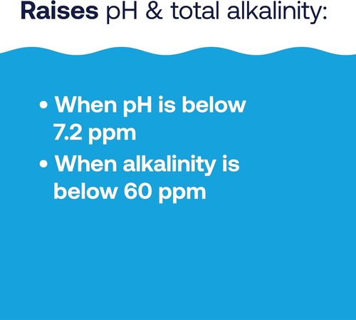 HTH 67058 pH Up Swimming Pool Chemical - Raises pH Levels | 4 Lbs for Optimal Water Balance