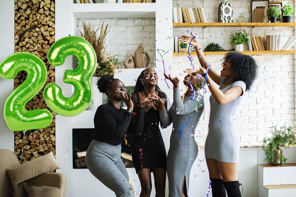 Numbers Balloon 3 - 40 Inch Large Light Green Birthday Decoration for Three-Year-Old Parties